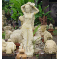 Large outdoor decoration life size marble female garden statues for sale